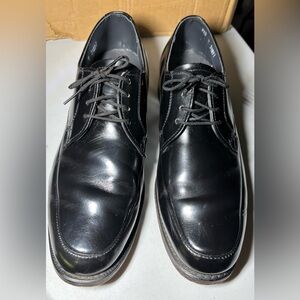 Classic Black Men's Dress Shoes, Size 9.5
